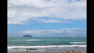 Le navi da crociera al porto di Civitavecchia [upl. by Altis]