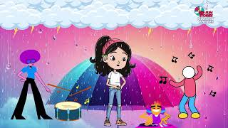 Drip Drop Rain  Kid Fun Stories Nursery Rhymes  Singing and Learning  Toddler [upl. by Hadias]