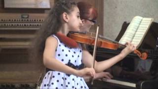 Rigodon L K Daken  Performed by 7 years old Victoria Zakaryan [upl. by Ennirak]