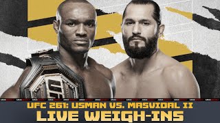 UFC 261 Official WeighIns Usman vs Masvidal 2 [upl. by Atekram168]