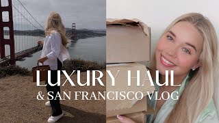 FARFETCH LUXURY TRYON HAUL amp SAN FRANCISCO VLOG 🤍🌁  DIOR UNBOXING ZIMMERMANN TOTÊME amp MORE [upl. by Apostles719]