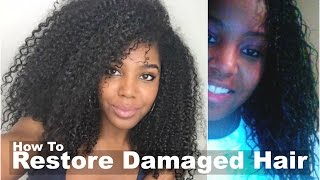 How To Restore Damaged Hair  Aphogee Protein Treatment  Natural Hair [upl. by Ybot]