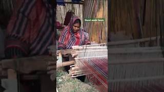 Cloth making on hand loom💓 handmade handloom handembroidery trending shorts handwoven sindhi [upl. by Randolph]