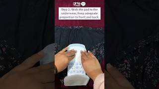 How to Use a Sanitary Pad Correctly During Periods shorts periods menstruation pads [upl. by Inafetse562]