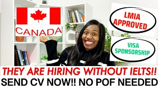 Relocate To Canada Without Ielts  Canada Free Work Permit 2024  Visa Sponsorship Jobs  No Ielts [upl. by Ynafit]