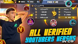 4 Vs 4 Vbadge Youtubers Custom for First Time 😱 Sk sabir NayanasinAnkush Garena Free Fire [upl. by Noreht]