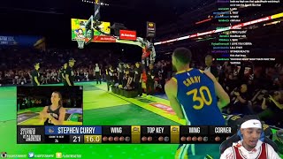 FlightReacts To Stephen vs Sabrina 3Point Challenge  Full 2024 NBA 3 Point Contest [upl. by Frasch]