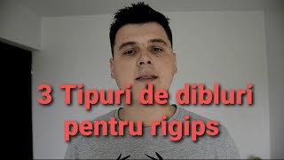 3 TIPURI DE DIBLURI PENTRU RIGIPS [upl. by Ahselet685]