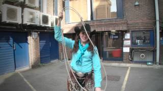 How to lasso  with a genuine Calgary Cowgirl [upl. by Aneej583]