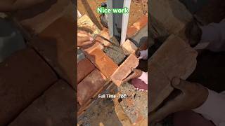 How to fill concrete in door frame for strength ✅️ construction [upl. by Sidnarb52]