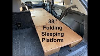 Longest Folding Sleeping Platform for Car Camping Ep 24 [upl. by Mori]