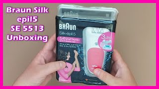 Braun Silk Epil 5 SE 5513 Epilator Unboxing [upl. by Calen759]