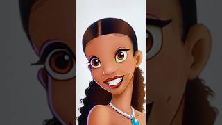 New Tiana transformation art disney digitalart shorts [upl. by Emad219]