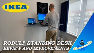 IKEA Rodulf Standing Desk  1 Month Review and Modifications WATCH BEFORE YOU BUY [upl. by Asiuqram]