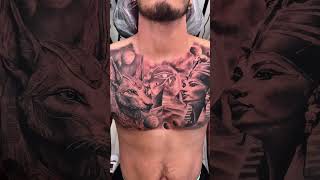 Chest tattoo done in 2 days 14 hours [upl. by Levitus]