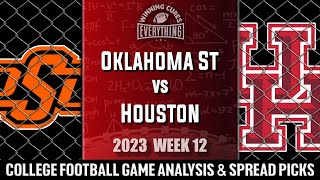 Oklahoma State vs Houston Picks amp Prediction Against the Spread 2023 College Football Analysis [upl. by Nylyaj940]