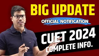 BIG UPDATE  CUET 2024 APPLICATION FORM RELEASED  OFFICIAL NOTIFICATION BY NTA  DONT MISS THIS [upl. by Tildy]