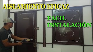 Sistema de aislamiento muy eficaz y facil instalacion puerta garagecochera [upl. by Town]