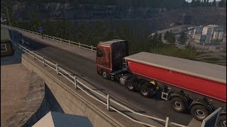 ETS2 The Kirkenes Mountain  Man TGX 149  Logitech G923 with ANXTF1 Truck Shifter [upl. by Vedi776]