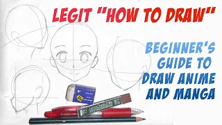 Beginner Guide How to draw anime tutorial part 1 [upl. by Salohcin]