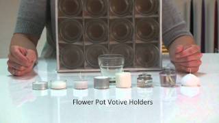 Flower Pot Votive Holders [upl. by Soni]