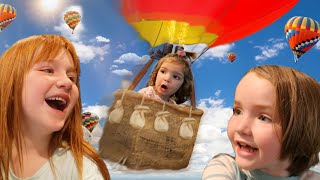 ROBLOX FAMiLY with Crazy Baby Navey Adley amp Niko grapple Hot Air Balloon rides in new neighborhood [upl. by Caldeira]