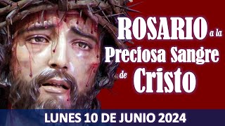 🌹ROSARIO A LA PRECIOSA SANGRE DE CRISTO🌹SANGRE DE JESÚS CÚBRENOS🌹LUNES 10 DE JUNIO 2024🌹 [upl. by Ahsielat]