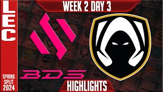 BDS vs TH Highlights  LEC Spring 2024 W2D3  Team BDS vs Team Heretics [upl. by Atteynad136]