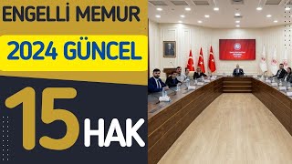 Engelli Memur Hakları Genişletildi 2024 Güncel Engelli Memur Hak ve Faydaları [upl. by Alameda]