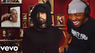 SLIM SHADY IS REALLY BACK  Eminem  Houdini REACTION [upl. by Dlnaod]