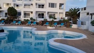 Lanzarote Costa Teguise  Neptuno Suites Beautiful Sunset Great Location [upl. by Leor226]