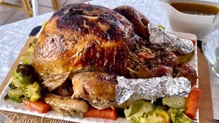 Recette de Dinde Juteuse et Tendre Rôtie Farcie au four secrets et astuces cuisson Juicy Turkey [upl. by Inaluahek]