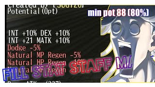 Fill Stat Staff Mage Int21 int10 Matk10 Dex10  Toram Online [upl. by Annamaria]