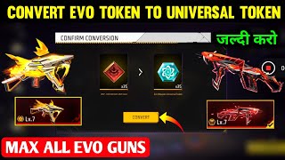 How to Max Any Evo Guns Skin  Universal Evo Token Free Fire  Free fire Evo Guns Upgrade  Ff guns [upl. by Dekeles142]