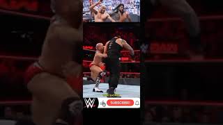 Roman Reigns vs Cesaro raw 2018 wrestling wwe short romanreigns cesaro [upl. by Aohsoj]