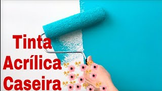 Tinta Acrílica Caseira para Parede com 3 Materias [upl. by Rea]