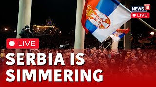 Serbia Protests Live News  Serbia Protests Over Alleged Fraud In Elections  Srebia Police  N18L [upl. by Yardna]