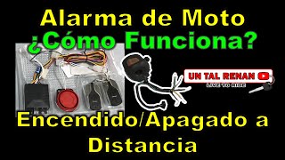 Como se instala una alarma de moto y Como funciona  Un Tal Renan [upl. by Appel39]