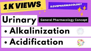 Weak Acid amp Weak Basic Drug Concept  Alkalinization or Acidification of Urine During Poisoning [upl. by Aneeuq286]