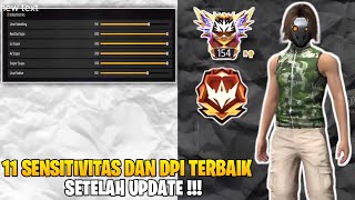 11 SENSITIVITAS DAN DPI TERBAIK SETELAH UPDATE [upl. by Humfried661]