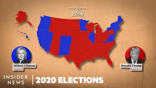 How States Voted In Every Presidential Election From George Washington To Donald Trump [upl. by Atsyrc665]