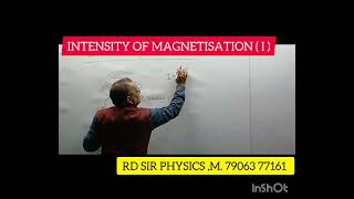 MAGNETISM INTENSITY OF MAGNETISATION Iclass12physics iitjee NEET RDSIRGYANKALP [upl. by Odell689]