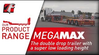 FAYMONVILLE MegaMAX  The double drop trailer with a super low loading height [upl. by Yelats]