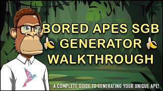 🍌 Bored Apes SGB 🍌  NFT Generator Walkthrough BestFTSO [upl. by Ahsilav]