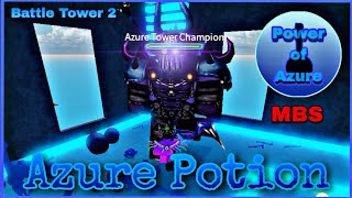 Ended How to get Azure Potion amp quotPower of Azurequot badge Event in Mega Boss Survival  Roblox [upl. by Assillem507]