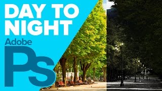 How to Turn Day into Night in Adobe Photoshop [upl. by Nytsyrk701]