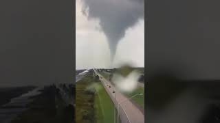 Tornado Crossing I75 In Broward County Florida [upl. by Ttennej]