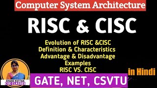 L120 RISC and CISC in Computer Architecture  COA  CSA  Dr Shanu Kuttan [upl. by Hama]