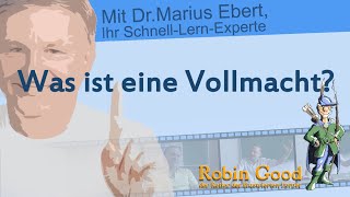 Was ist eine Vollmacht [upl. by Attennot]