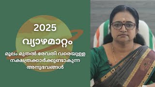 2025 മെയ് 14 വ്യാഴമാറ്റം  മൂലം മുതൽ രേവതി വരെയുള്ള നക്ഷത്രക്കാർക്കുണ്ടാകുന്ന അനുഭവങ്ങൾ [upl. by Tolland]